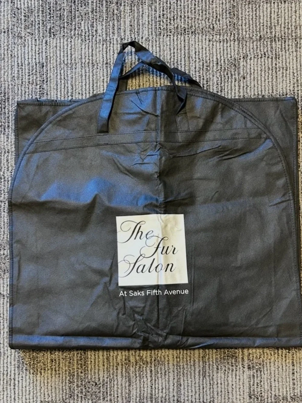 The Fur Salon • Saks Fifth Ave • Garment Bag & Hanger